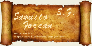 Samuilo Forcan vizit kartica